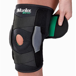 Mueller Green Adjustable Hinged Knee Brace (регулируемый шарнирный бандаж) ― Центр современных спортивных технологий.