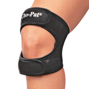 CHO PAT Dual Action Knee Strap фиксирующий ремень на колено двойного действия. ― Центр современных спортивных технологий.